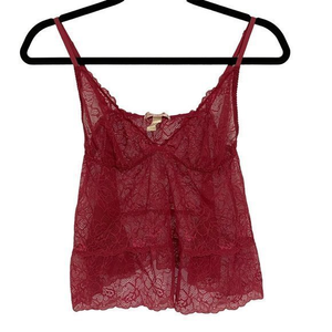 Samantha Chang Pink Lace Camisole Medium